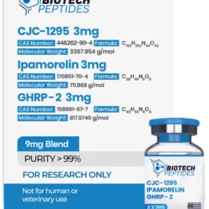 CJC-1295 (Mod GRF 1-29) + Ipamorelin + GHRP-2 Blend (9mg)