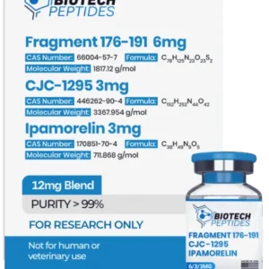 Fragment 176-191 + CJC-1295 + Ipamorelin Blend (12mg)